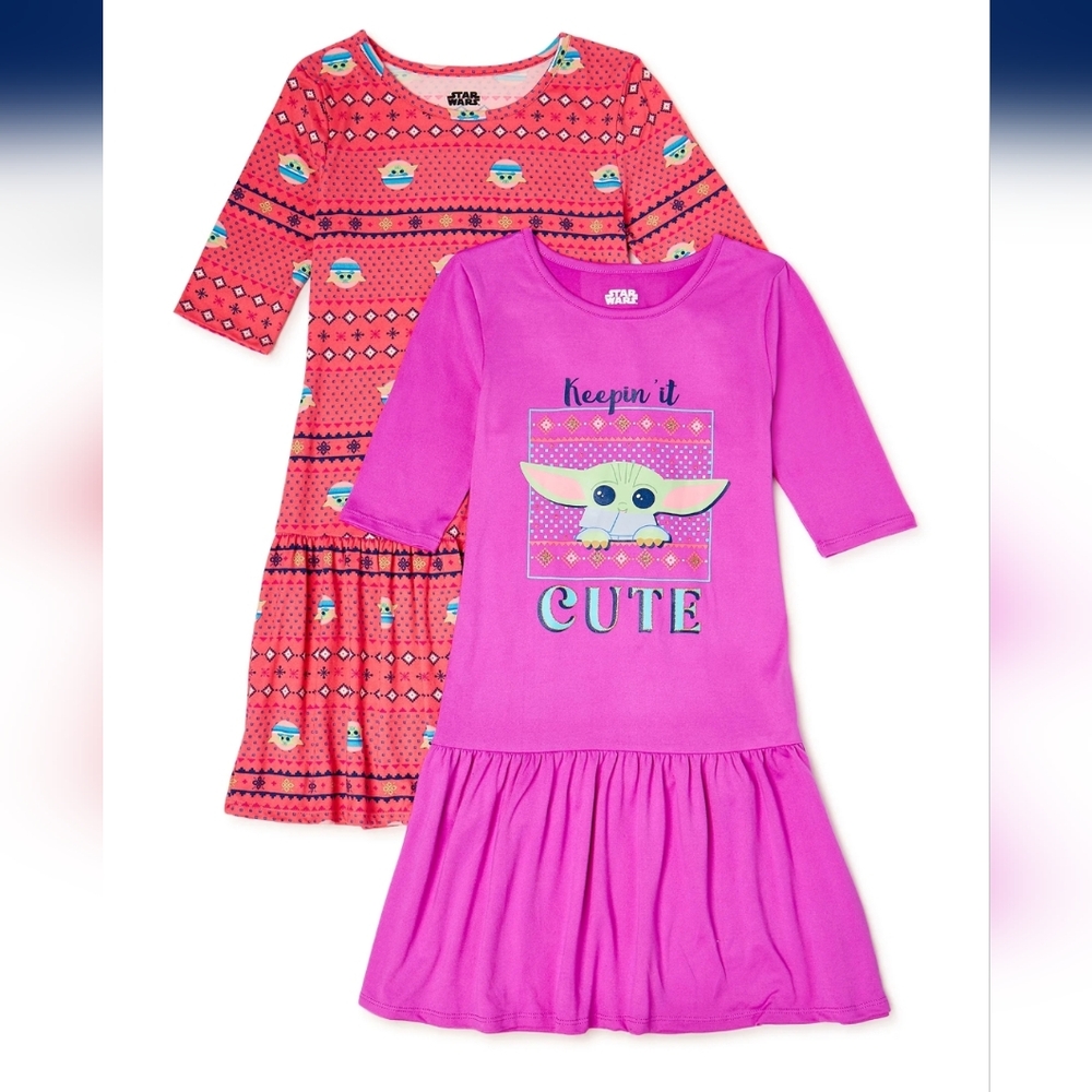 Star Wars Kids Dresses - Pink and Purple - 4/5 NWT